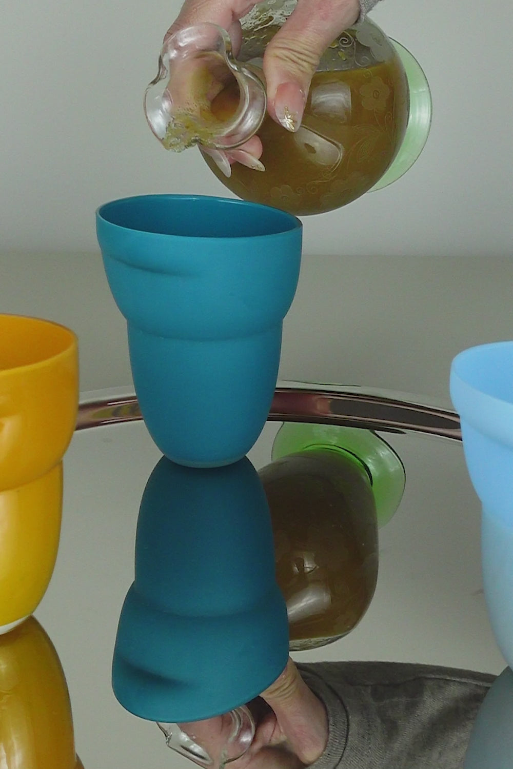 CORNU | Teal   Frosted Glass